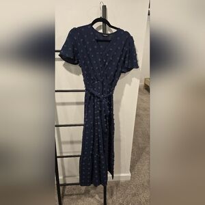 Elegant Navy Blue Women's Dress